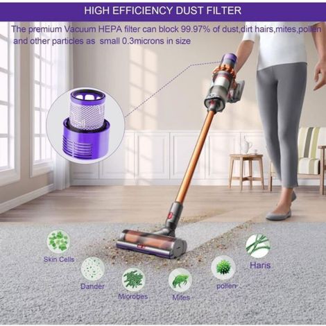 Nosheir Lot de 3 filtres cyclones de remplacement pour Dyson V10 (Absolute/Animal/Total Clean) - Compatible SV12 (1/4)