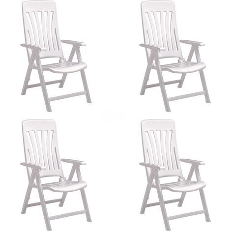 garbar BLANES Set 4 Silla Con Brazos Multiposiciones Exterior Blanco (1/5)