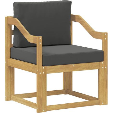 2 Stück Outdoor-Sofagarnitur Polyester Weiß und Anthrazit vidaXL