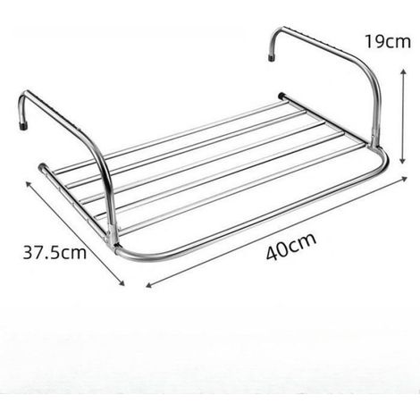 Étendoir à linge pliable - Multifonctionnel pour derrière les portes, les escaliers ou les balcons - Barre de séchage Femeo (1/5)
