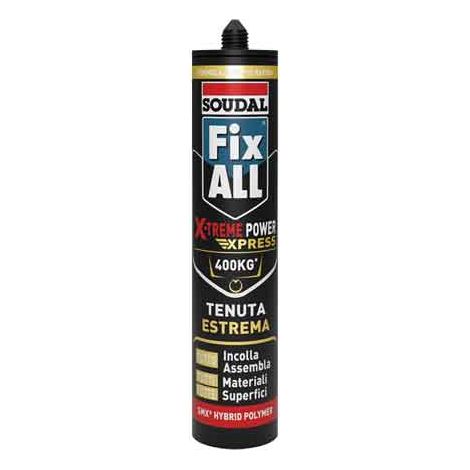 ADESIVO SIGILLANTE 'FIX ALL X-TREME EXPRESS' SOUDAL 280 ml - Bianco - SOUDAL