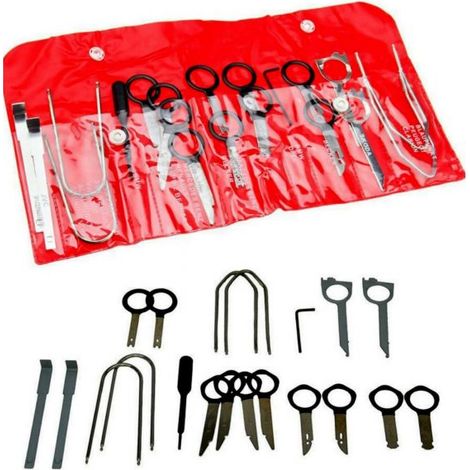 20 Pezzi Strumento Di Rimozione sblocco Auto Radio Kit Per BMW VW Audi Ford (1/5)