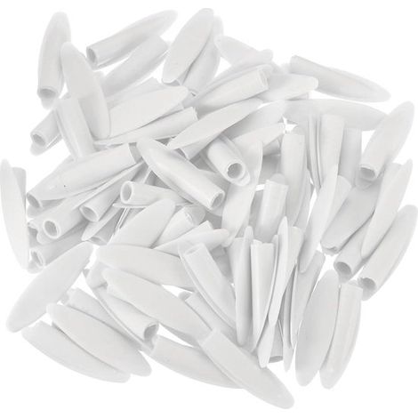 Cache-trous en plastique - Finition pour meubles - Masque les trous de vis - 120 pièces - Blanc (1/5)