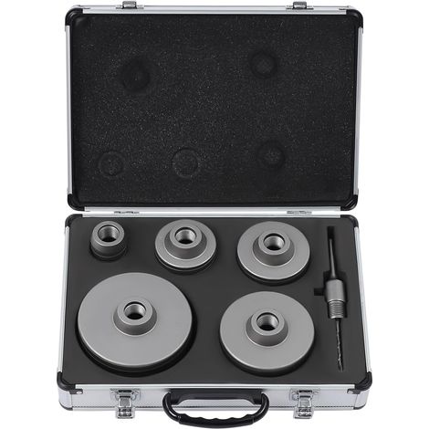 HAUTOUR 6PCS Scie Cloche Beton Trépan Béton Adaptateur SDS Plus 40-120mm Set de Scies Cloches Carotteuse Beton Pour Brique Béton Ciment Pierre (1/5)