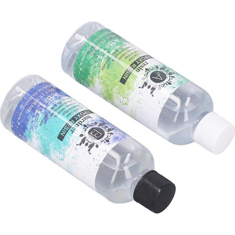 Kit de résine époxy transparente 100 ml, autonettoyante, haute transparence, respectueuse de l'environnement. (1/5)