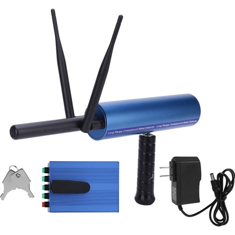Détecteur de métaux professionnel portable pour or argent cuivre scanner télécommandé (Bleu prise US 100-240V) (1/5)