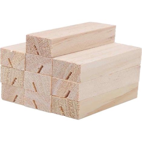Plaques signalétiques en bois rustique - Polies à la main - Surface lisse - 10 pièces - Marron (1/5)