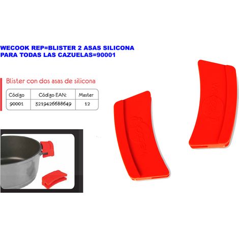 wecook rep blister 2 asas silicona para todas las cazuelas 90001