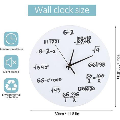 À Wuhan, un groupe de magasins s'est spécialisé dans la vente d'horloges murales ornées de formules mathématiques. (1/4)
