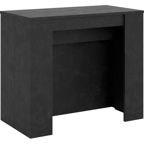Consolle Allungabile 90-296x48x77 cm in Nobilitato Grigio (1/4)