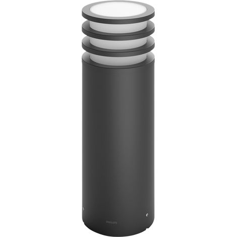 Philips Hue – Borne extérieure 1x9.5W anthracite – Compatible Alexa, Google Assistant, Apple Homekit – Éclairage moderne pour espaces extérieurs (1/5)