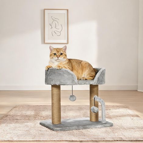 Arbre à chat gris Claro en aglomerado de Madera 48 x 38 x 42 cm (1/5)