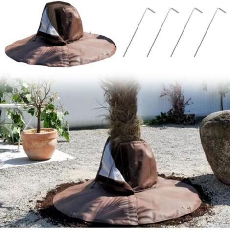 Winter plant protection, winter palm root protection, reusable plant winter cover 30x30 cm, suitable for winter protection of outdoor plants (1/5)