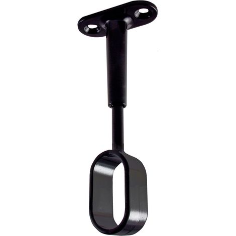 Supporti centrali per tubo ovale - nero