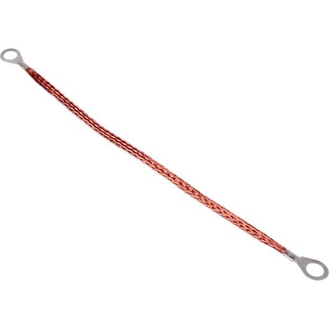Ruban de mise à la terre en cuivre tressé 2,5 mm² 250 mm pour véhicules et installations électriques
