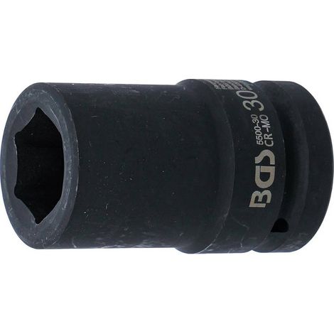 Douille à Choc Six Pans Longue 25 mm (1\) - Acier Résistant - Usage Professionnel et Durable, Zones Difficiles - D-Work