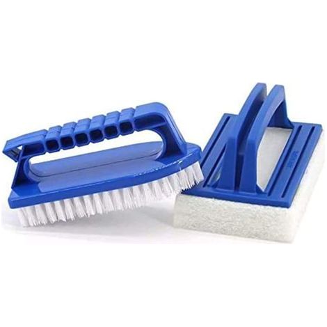 AIDUCHO Pack de 2 Esponjas Cepillo para Piscina - Esponja de Limpieza - Cepillo para Algas - Para Suciedad y Espuma - Para Spa, Piscina Pequeña, Bañera, Piscina (1/5)