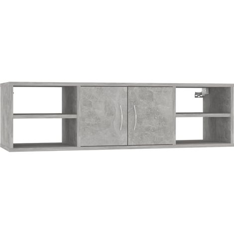 Wandregal Betongrau 102x30x29 cm Holzwerkstoff vidaXL