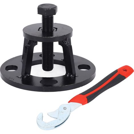 Herramienta universal de acero al carbono para desmontar la carcasa del freno de triciclo, para reparación de automóviles, con llave incluida. (1/5)