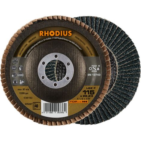 Disque à lamelle Rhodius LGZ F 10 pièces