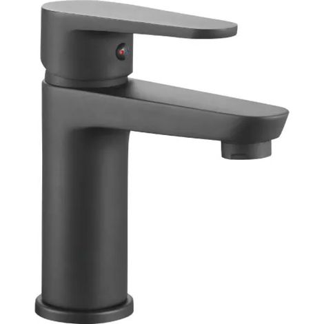RUBINETTO MISCELATORE MONOCOMANDO PER LAVABO NERO OPACO SERIE PINK 2.0 NERO OPACO   Idroweb