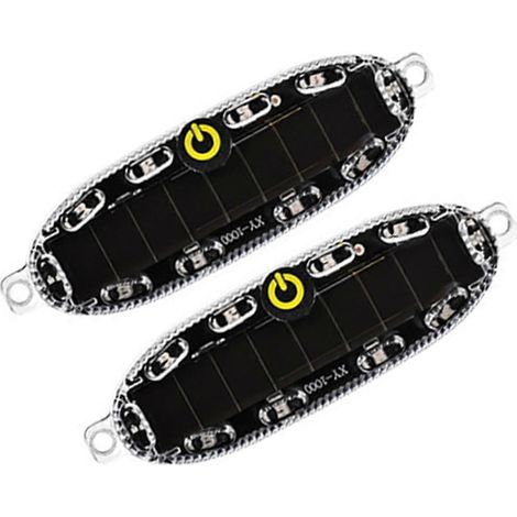 Lot de 2 feux de signalisation solaires LED pour voiture, gyrophares sans fil (1/5)