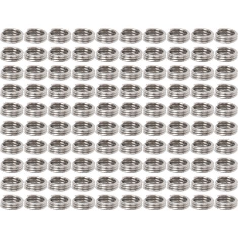 100 inserts M2.5x0.451D en acier inoxydable, écrous réducteurs mâles-femelles pour réparation de filetage, kit de fixation. (1/5)