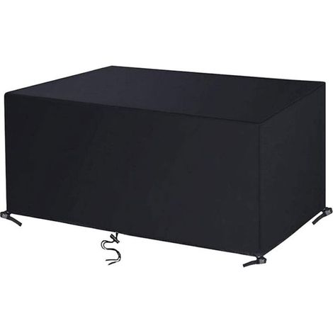 Housse de protection pour table de jardin rectangulaire 140x90x60cm – Tissu Oxford imperméable – Anti-UV et antigel (1/5)