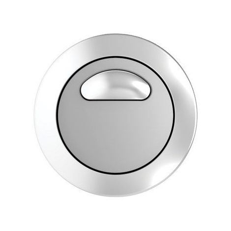 Siamp – Bouton soupape à double poussoir pour mécanisme de chasse d'eau – Diamètre 60 mm – Longueur tige 60 mm – Chrome