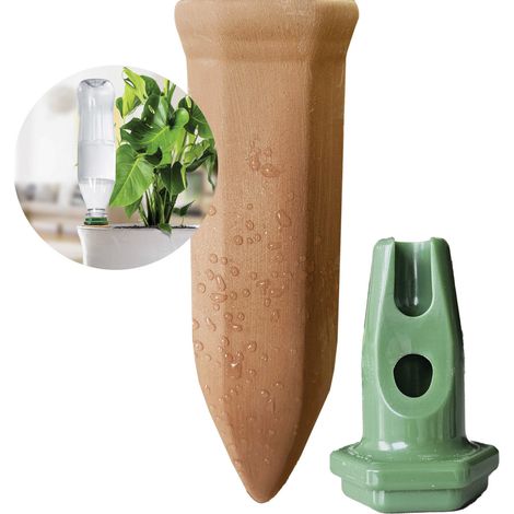 Biogreen Bewässerungssystem Balkonkästen Hydro Classic Tonkegel für PET-Flaschen Pflanzenbewässerungssystem