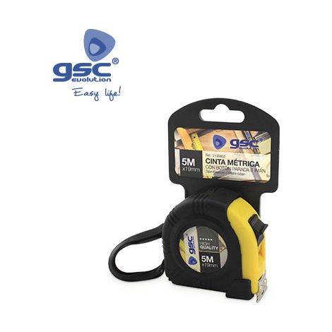 Gummibeschichtetes Maßband mit Magnet - 19mm - 5M GSC 002100462