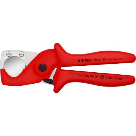 KNIPEX 90 20 185 PlastiCut® Pince coupante pour tubes flexibles et gaines de protection en plastique renforcé de fibres de verre 185 mm
