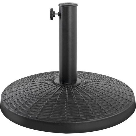 Sonnenschirmständer, 9 kg, 44,5 cm Durchmesser, rund, schwarz (1/5)