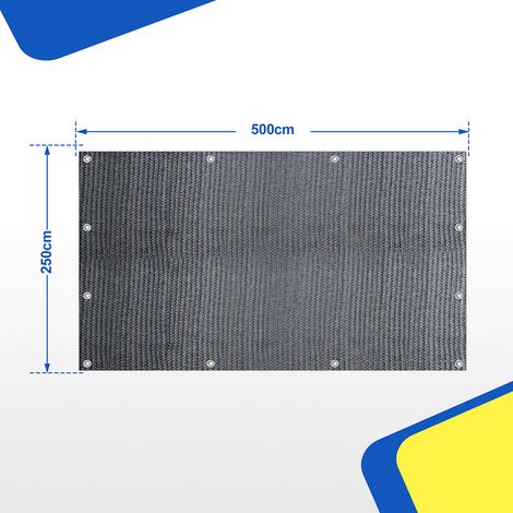 Wolketon Zeltteppich Vorzeltteppich Campingteppich Outdoor Teppich Vorzeltboden Zeltunterlage Zeltboden für Zelt Wohnmobil Blau-grau 250X500cm (1/4)