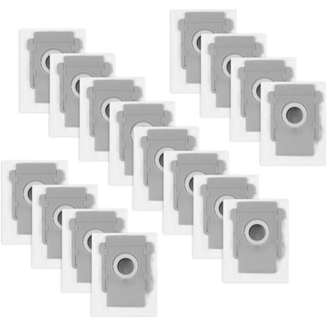 Lot de 16 sacs de rechange pour aspirateur iRobot Roomba i7/i7+/i3/i3+/i4/i4+/i6/i6+/i8/i8+/S9/S9+/j7/j7+/E5/E6/E7 - Accessoires de rechange pour iRobot Roomba i7 (1/5)
