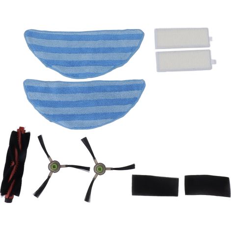 Kit de pièces de rechange pour balayeuse M200, M201, M520M et M571 : filtre, brosse latérale, brosse principale, brosse rotative et chiffon de balayage. (1/5)