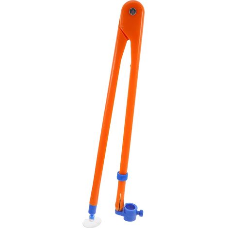 Compas en Plastique Abs Orange pour Tableau Blanc et Noir, Outil de Dessin Polyvalent Rayon Ajustable, pour Démonstrations Scolaires et Enseignement (1/5)