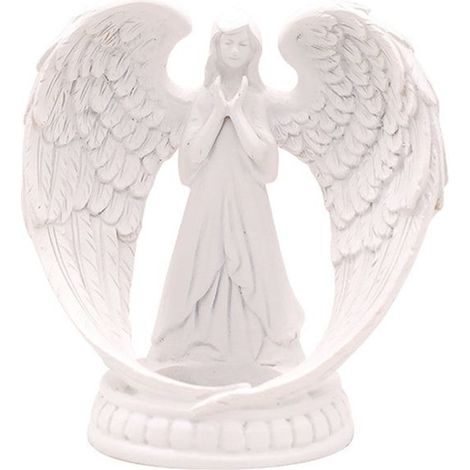 Chandelier d'ange de prière - Décoration intérieure - Résine - Blanc - 450 g - Objets décoratifs (1/5)