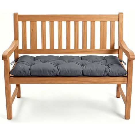 Coussin de banc, 100 x 50 cm, 120 x 50-10 cm, épais, imperméable, avec fixation antidérapante, coussin pour palettes, extérieur, jardin, balcon, terrasse (1/5)