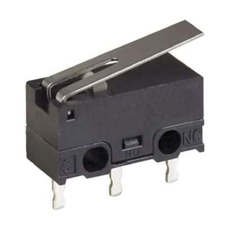 Microcontact à levier 12,8mm 3a/125vac Omron D2f-l-t