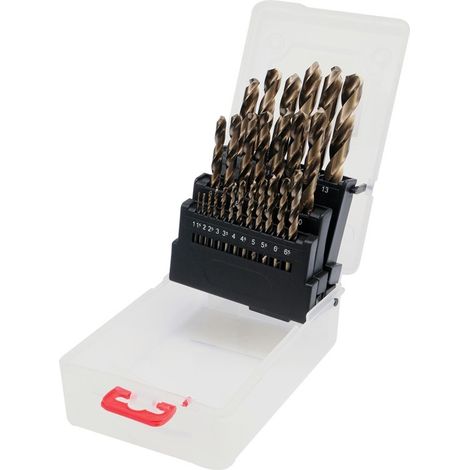 Juego de brocas para metal CO-HSS, 25 piezas, 1-13 mm, YT-41605 yato (1/4)