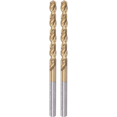2pcs Hélicoïdal Perceuse Bits 4.4mm Titane Enduit HSS-E (1/5)