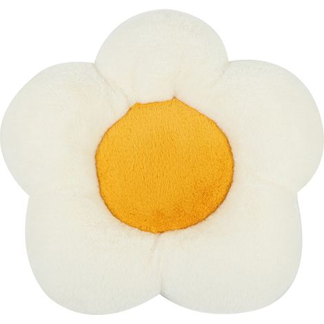 Coussin de siège auto en peluche à motif frangipanier, coussin confortable, original, mignon, chaud et antidérapant, accessoire auto, coussin de siège avant à motif frangipanier (1/5)