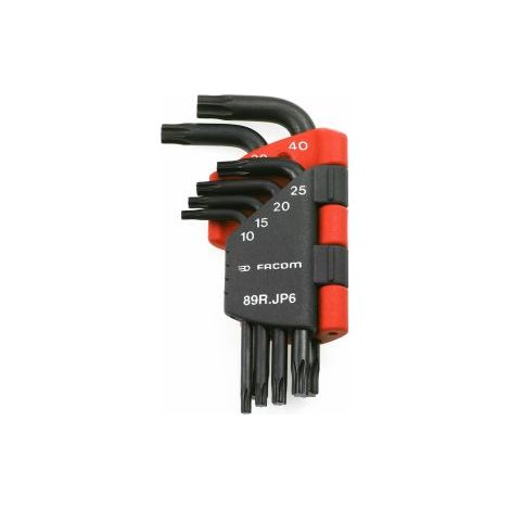 Jeu de 6 clés mâles Resistorx FACOM 89R.JP6PF (10 à 40 mm) (1/3)