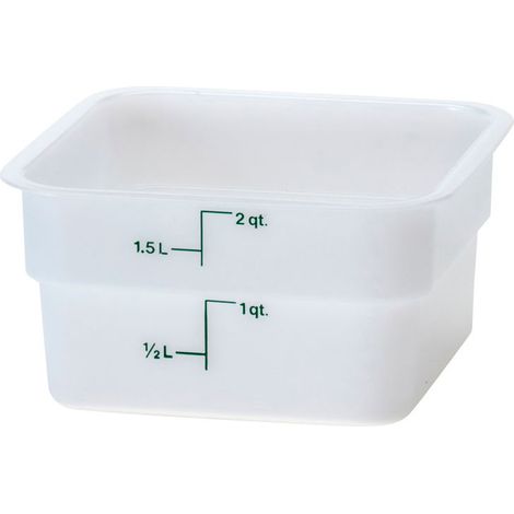 Boîte carrée - 18.5 x 18.5 x 10 cm - Lot de 6 - Cambro