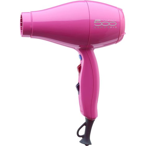 Sèche-cheveux professionnel 500 Compact Light, sèche-cheveux léger et compact, E.T.C. Technology séchage en profondeur, grille enduite en tourmaline, W1800-2000 (Fuchsia Hollywood) (1/5)