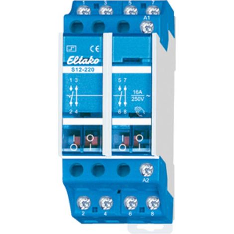 Relè a impulso Guida DIN Eltako S12-220-230V 2 NC, 2 NA 230 V/AC 16 A 2300 W 1 pz.