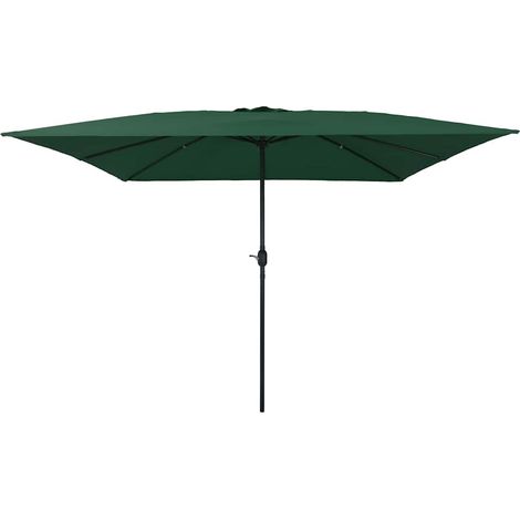 Garten-Sonnenschirm Grün 295 x 295 x 245 cm Polyester und Stahl