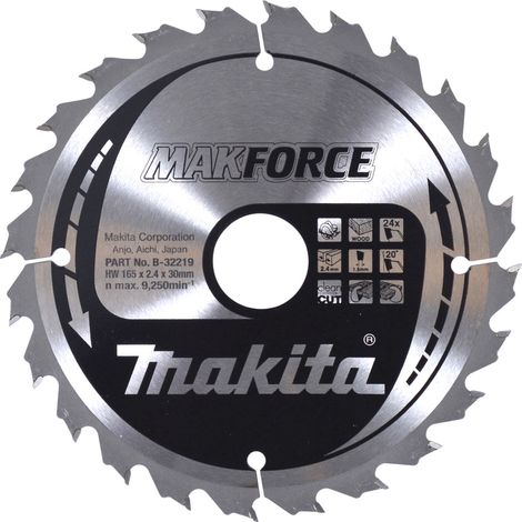 Makita B-32219 Makforce 165x30 mm lame de scie circulaire pour bois (1/3)
