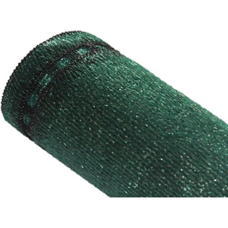 Brise-vue 100% - Vert/Noir - 300gr/m² - Boutonnières Vert/Noir 1.8m x 10m